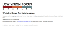 Tablet Screenshot of lowvisionfocus.org